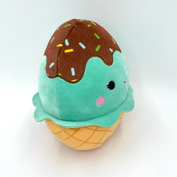 Squishmallow 9” Plush Ice Cream Scoop Mint - Picture 4 of 9